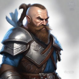 A detailed character portrait of Tharok Ironfist, a Level 5 Dwarf Warrior