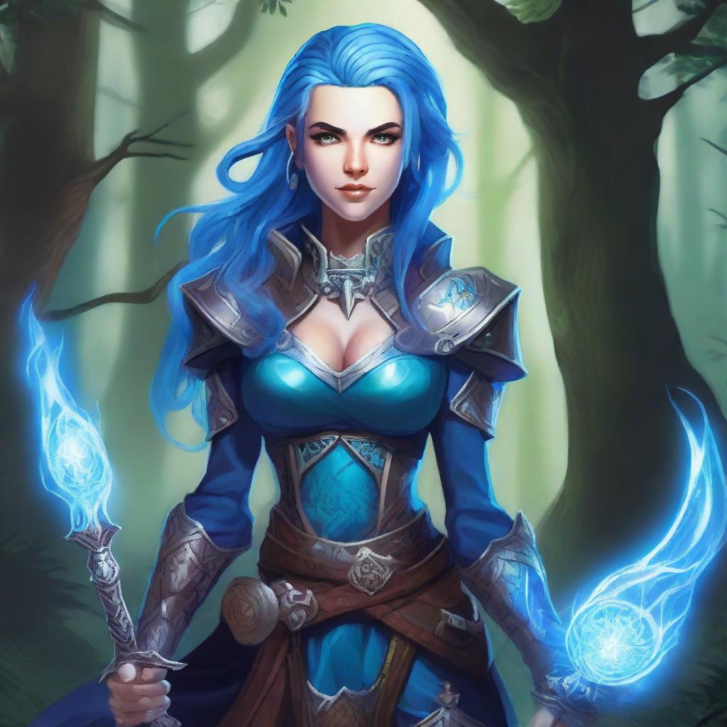 Alyssa White-Gluz reimagined as a Dungeons & Dragons character