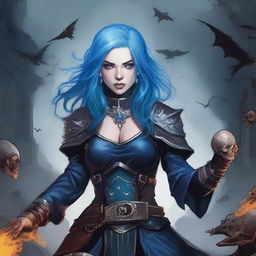 Alyssa White-Gluz reimagined as a Dungeons & Dragons necromancer