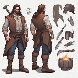 Create a detailed character illustration for a Dungeons & Dragons campaign