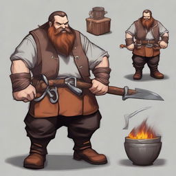 Create a detailed character illustration for a Dungeons & Dragons campaign