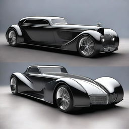 Create a custom modern hypercar that combines a 4-door 1932 Buick Victoria sedan with a McLaren