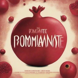 A captivating movie poster for a film titled 'The Pomegranate'