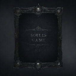 An intricately detailed text box banner, dark in theme and appropriate for a souls-like game atmosphere.