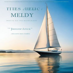 A beautifully designed book cover featuring an elegant yacht sailing on calm waters under a clear sky