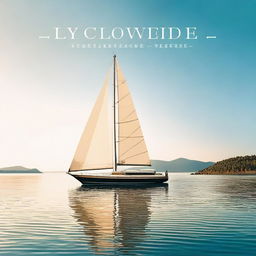 A beautifully designed book cover featuring an elegant yacht sailing on calm waters under a clear sky