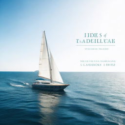 A beautifully designed book cover featuring an elegant yacht sailing on calm waters under a clear sky