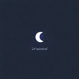 Create a logo featuring the word 'celestial' with elements of the moon and stars