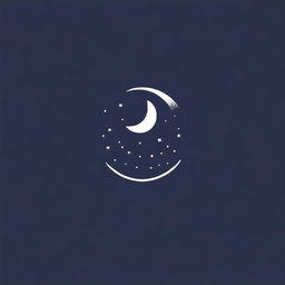 Create a logo featuring the word 'celestial' with elements of the moon and stars