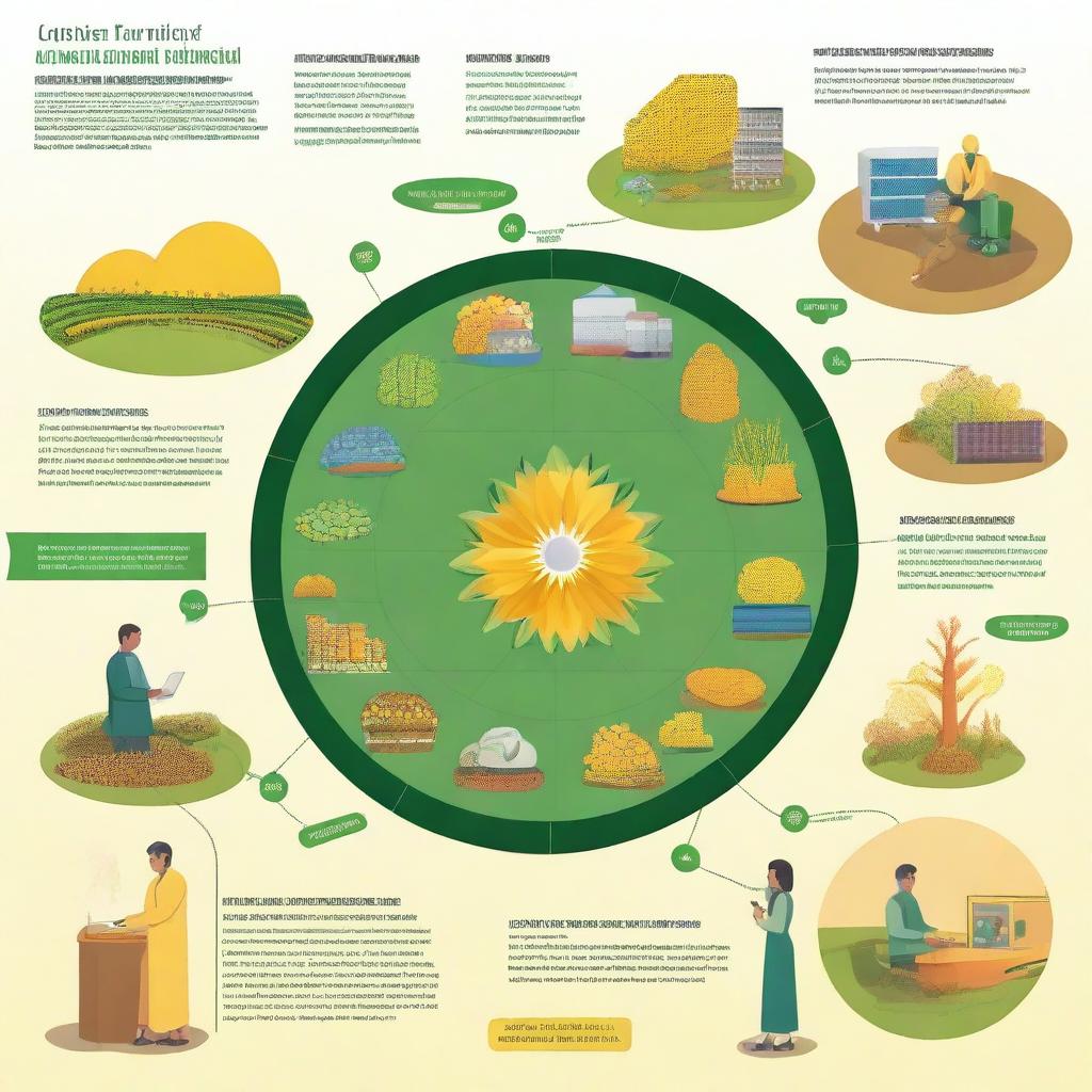 Create a digital image depicting various resources of ICAR-IIOR (Indian Council of Agricultural Research - Indian Institute of Oilseeds Research)