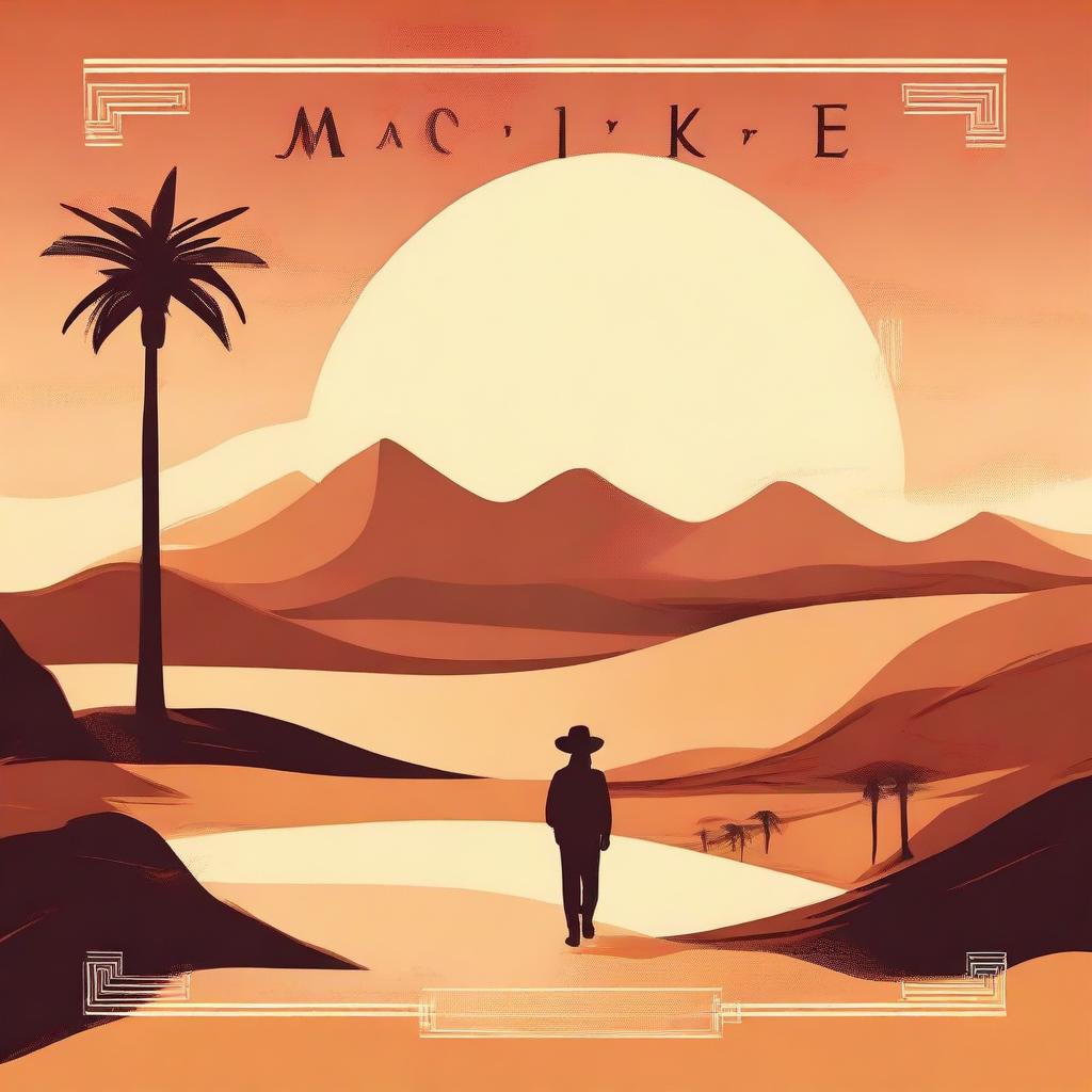 Create a movie poster titled 'Marichike' with a strong focus on illusions and the right font