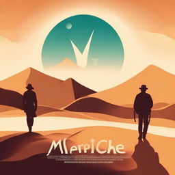 Create a movie poster titled 'Marichike' with a strong focus on illusions and the right font