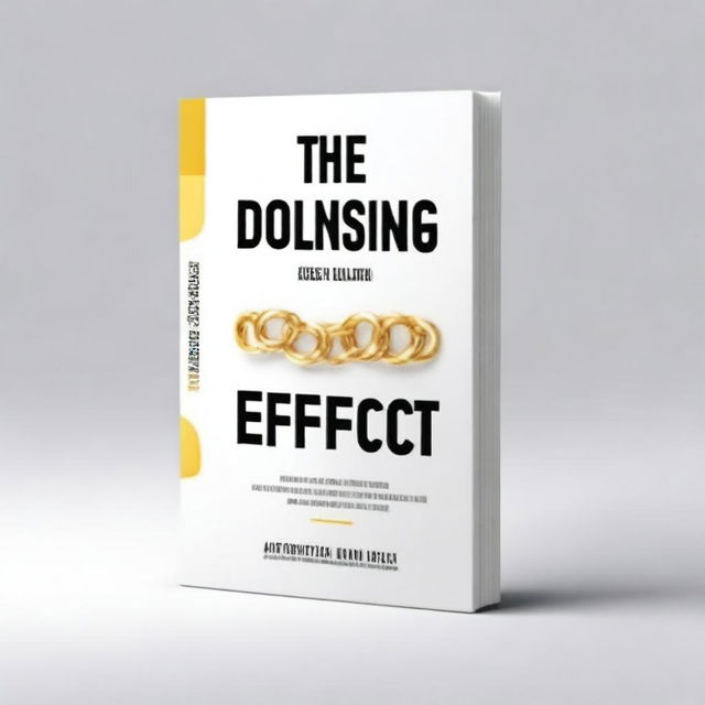 Create a 3D illustration book cover for a book titled 'The Law of Cause and Effect'