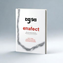 Create a 3D illustration book cover for a book titled 'The Law of Cause and Effect'