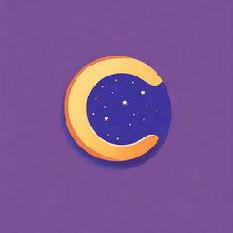 Create a lively and vibrant logo featuring the letter 'C' with elements of stars, clouds, and crescents