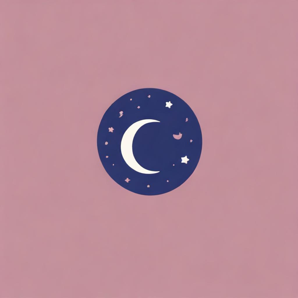 Create a logo featuring the letter 'C' integrated with elements of stars, clouds, and crescents