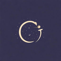 Create a logo featuring the letter 'C' integrated with elements of stars, clouds, and crescents