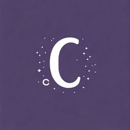 Design a logo featuring the letter 'C' with elements of stars, clouds, and crescents