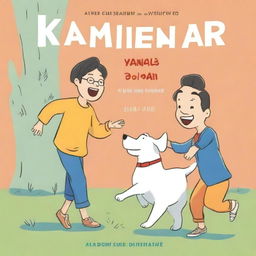 A light and fun book cover featuring Yarin and Lee Song Min in a comedic pose