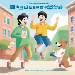 A light and fun book cover featuring Yarin and Lee Song Min in a comedic pose