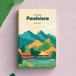 A beautifully designed travel guide book cover featuring scenic landscapes, iconic landmarks, and cultural elements