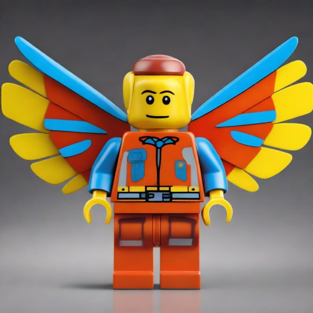 Create an image of a character named Firefly Steven from 'The Lego Movie 13: The Biodome'