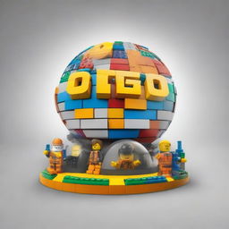 Create a logo for a movie titled 'The LEGO Movie 13: The Biodome'