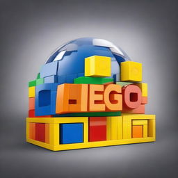 Create a logo for a movie titled 'The LEGO Movie 13: The Biodome'