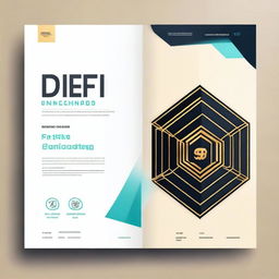 Create a cover page for a project document titled 'De-Fi Unchained'