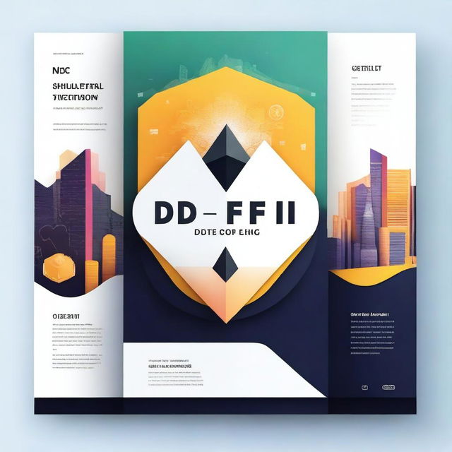 Create a cover page for a project document titled 'De-Fi Unchained'