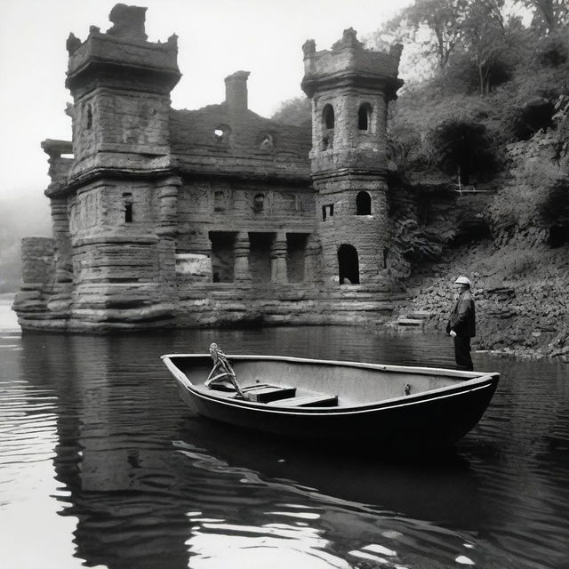 An English archaeologist during an expedition on Pollepel Island, New York, discovers unusual vessels with liquid in Bannerman's Castle