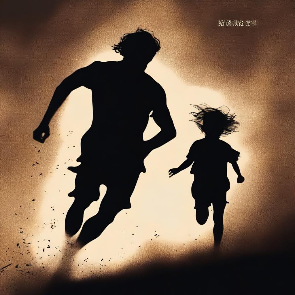 At the bottom of the cover, an image of a man running with a child in his arms, symbolizing Joshua and his daughter