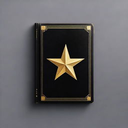 A black book with a gold star in the center of its cover