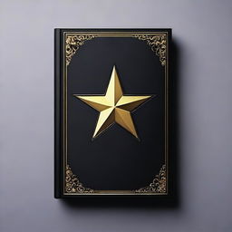 A black book with a gold star in the center of its cover