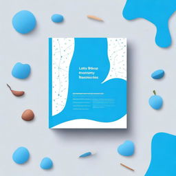 Design a book cover for a guide on multisensory teaching approaches, with a dominant blue color scheme