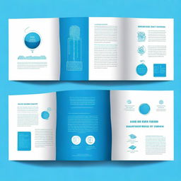 Design a book cover for a guide on multisensory teaching approaches, with a dominant blue color scheme