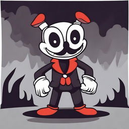 Create an image of a villain named Cuphead