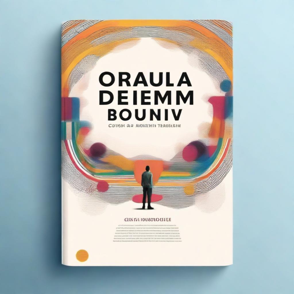 Uma capa de livro bem projetada e atraente, com um design visualmente impactante