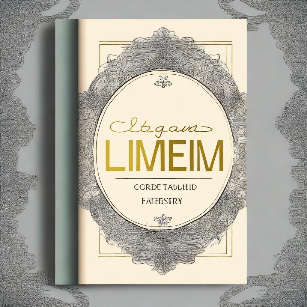 Uma capa de livro elegante com um design intrigante