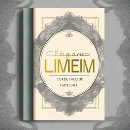 Uma capa de livro elegante com um design intrigante