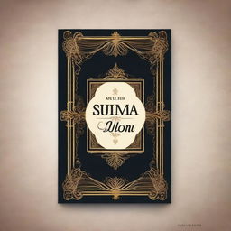 Uma capa de livro elegante com um design intrigante