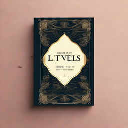 Uma capa de livro elegante com um design intrigante