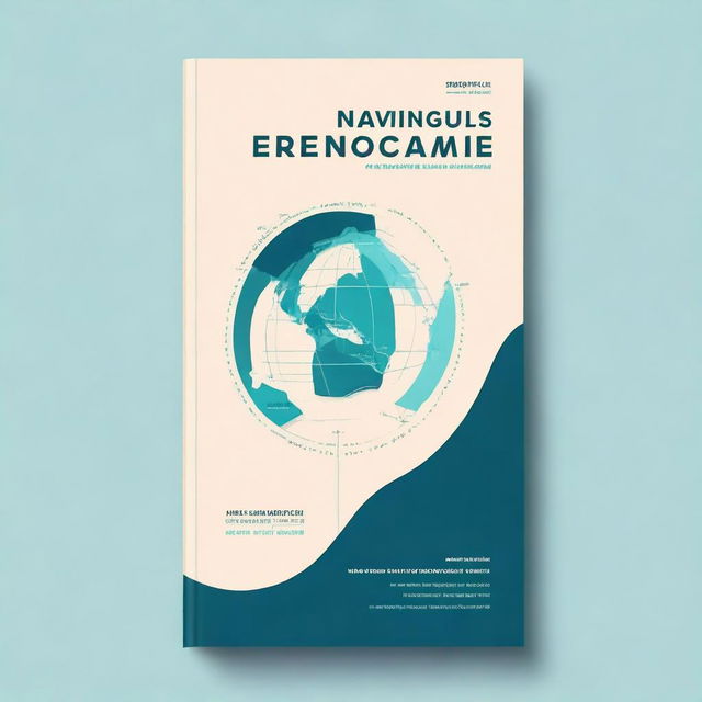 Create a cover for a book titled 'Naviguer dans l'économie'