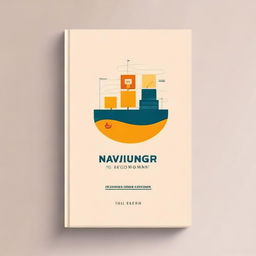 Create a cover for a book titled 'Naviguer dans l'économie'