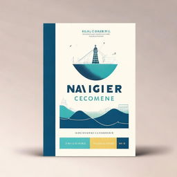 Create a cover for a book titled 'Naviguer dans l'économie'