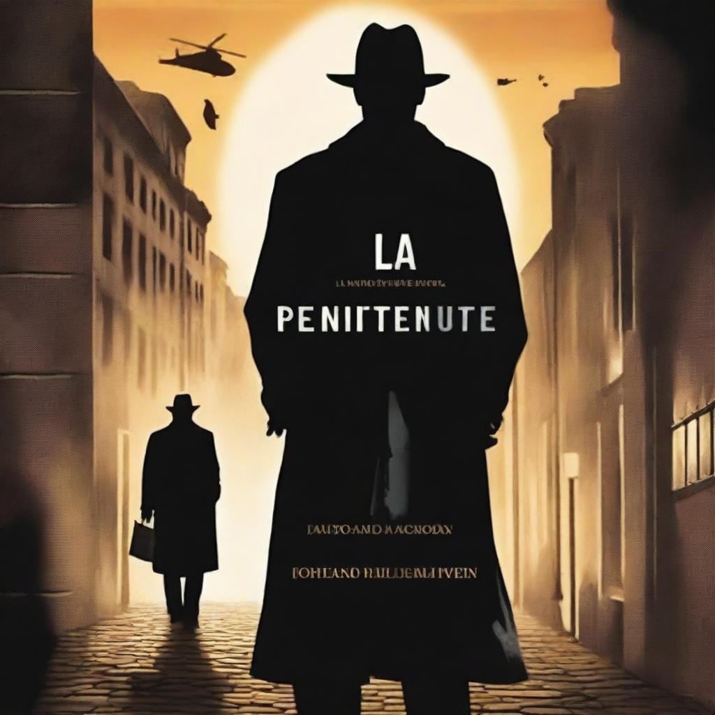 A detective novel cover titled 'La Marca del Penitente' by Fernando Arroyo