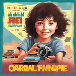 Movie poster featuring a 10-year-old girl with short, dark, curly hair in a mullet cut