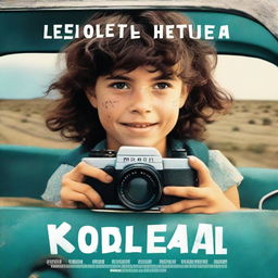 Movie poster featuring a 10-year-old girl with short, dark, curly hair in a mullet cut