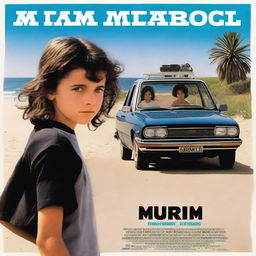 Movie poster featuring a 10-year-old girl with short, dark, curly hair in a mullet cut