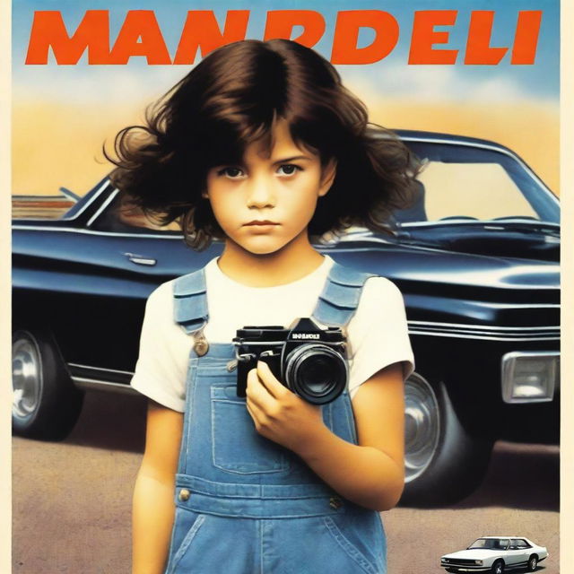 A movie poster featuring a 10-year-old girl with short, dark, curly hair styled in a mullet